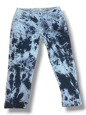 Bee & Ceci tie dye denim capris